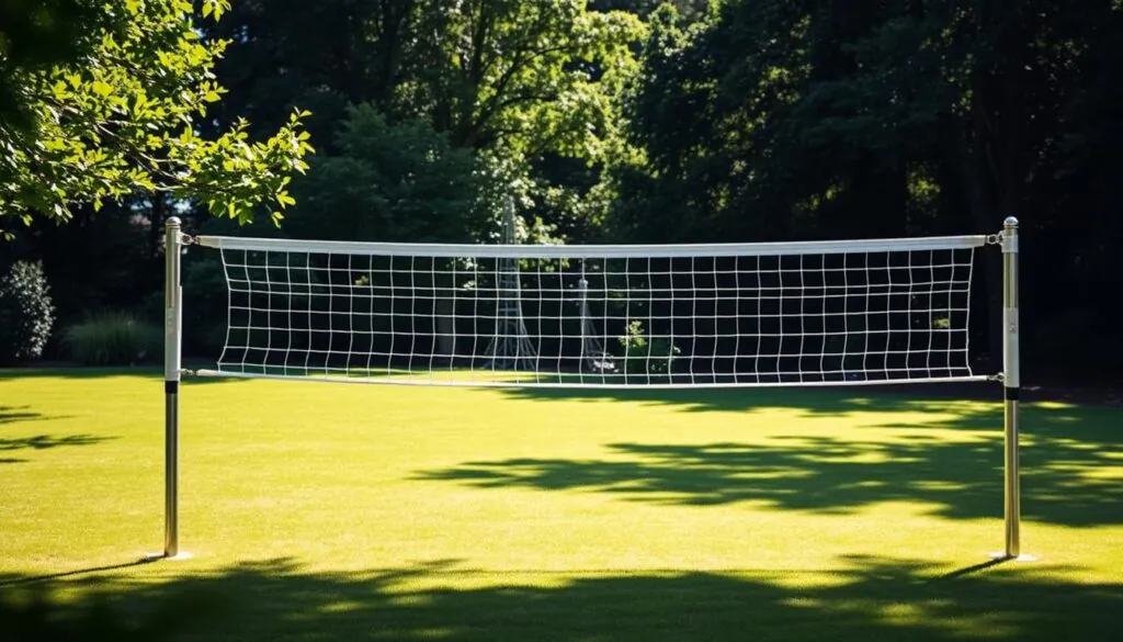portable volleyball net system