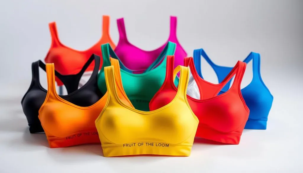 Fruit of the Loom Sports Bra Color Variations