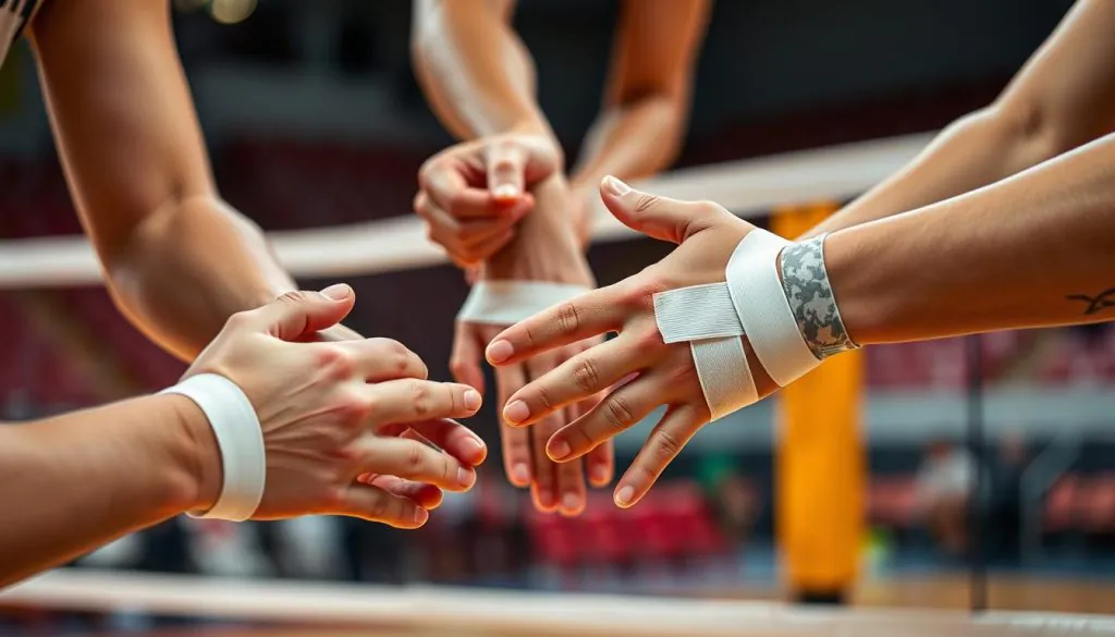 Pro Volleyball Players Taping Techniques