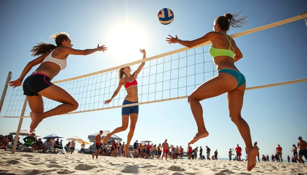 Professional beach volleyball players