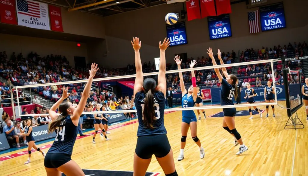 USA Volleyball event in action