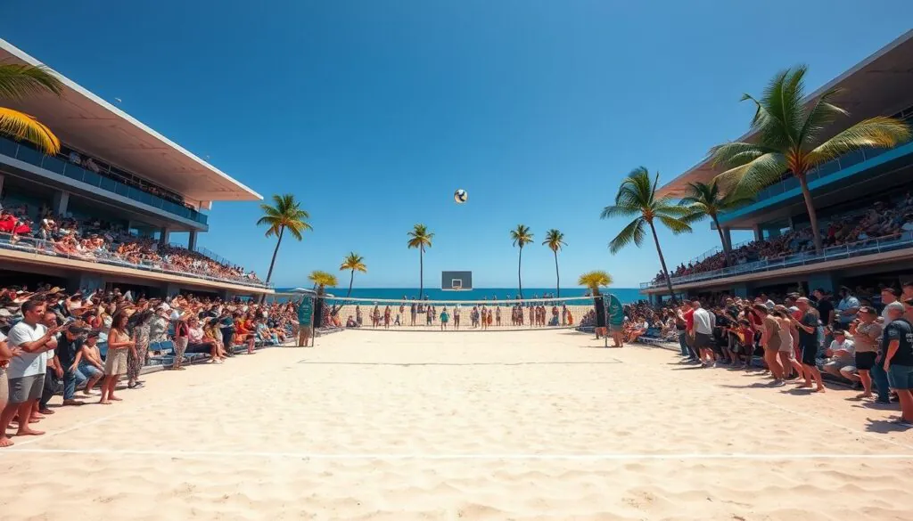 men's volleyball court
