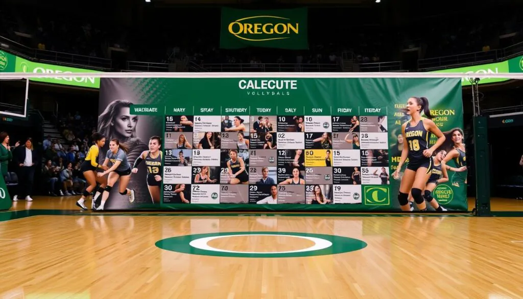 oregon volleyball schedule